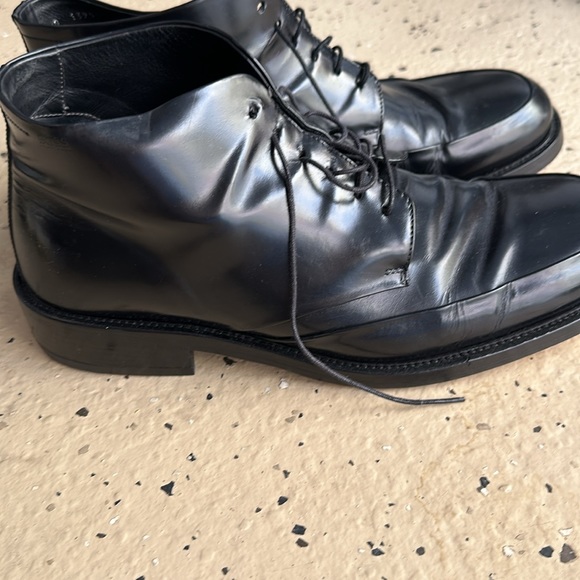 BOSS by HUGO BOSS Black Leather Boots Men’s - Picture 8 of 10